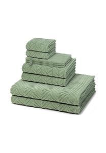 Набор полотенец Ross Sensual Skin Zopf, 8 штук, зеленый