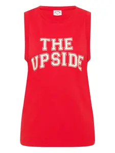 Майка без рукавов с принтом логотипа Jeet The Upside, красный