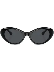 Солнцезащитные очки в оправе 'кошачий глаз' с декором Medusa Versace Eyewear, черный