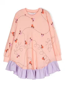 Платье Jasmine Roller с графичным принтом WAUW CAPOW by BANGBANG, оранжевый