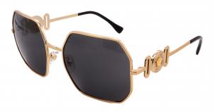 Солнечные очки VERSACE VE2248-100287-58-145 без поляризации, золотой