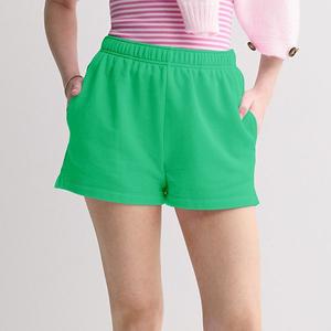 Детские шорты-бермуды из флиса с отворотом So, Retro Moss