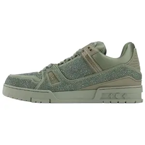 Кроссовки для скейтбординга Trainer Low Top унисекс зеленые LOUIS VUITTON, Green