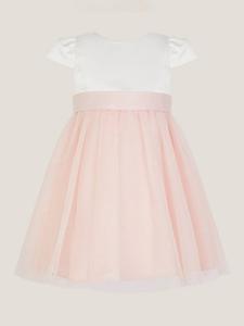 Детское платье для особых случаев из сатиновой тюли Monsoon, Pink