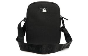 Полиэстеровый наплечный кроссбод мини мужской черный MLB