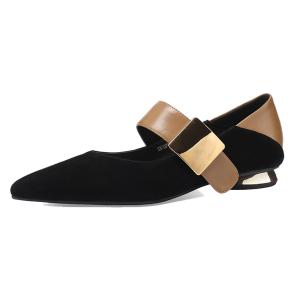 XICUNMINGWU Туфли Мэри Джейн женские, черно-коричневые