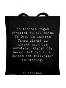 Mr. & Mrs. Panda Хлопковая сумка с надписью «Мужество в повседневной жизни» черного цвета