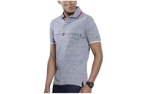 Мужская рубашка-поло Tommy Hilfiger, цвет Blue flower gray