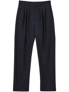 LEMAIRE брюки строгого кроя со складками, синий