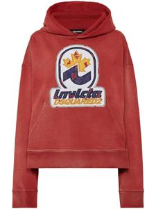 DSQUARED2 худи с логотипом, красный