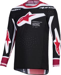 Мотокроссовая майка Alpinestars supertech pro vista, Black/Red