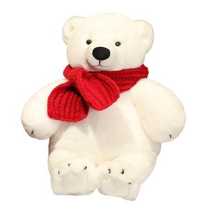 Очаровательные большие плюшевые мишки, высота 33см/55см Tak Bebe, белый/красный