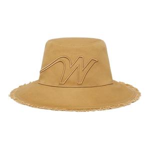 MaxMara Оригинальная дизайнерская хлопковая шляпа-ведро для женщин Brown