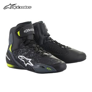 ALPINESTARS PROTECTS Мотоциклетные ботинки Star Motorcycle Riding Boots, всесезонные, повседневные FASTER-3, черный флуоресцентный, размер 10