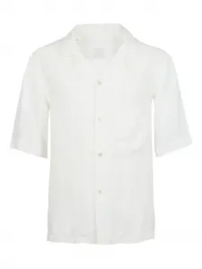Рубашка с коротким рукавом и карманом Eleventy, белый