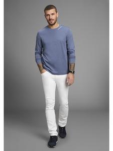 Рубашка с круглым вырезом цвета деним Delmao