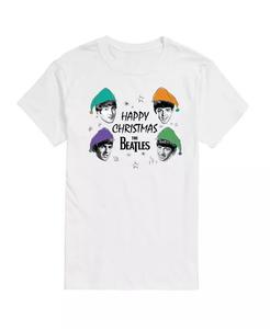 Мужская футболка с коротким рукавом The Beatles Happy Christmas AIRWAVES, белый