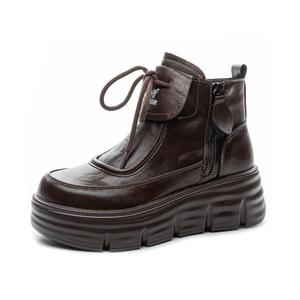 CHOVO Черно-коричневые женские ботильоны коричневые, цвет Brown