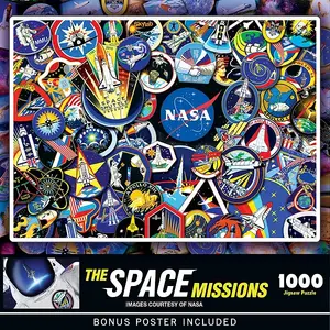 Шедевры космических миссий — пазл из 1000 деталей для взрослых Masterpieces Puzzles, multicolor