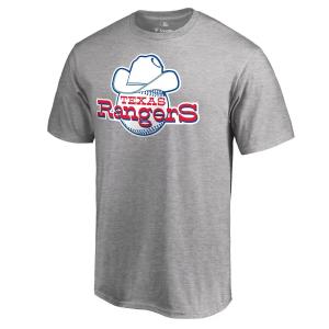 Мужская футболка Fanatics Ash Texas Rangers Cooperstown Collection Forbes