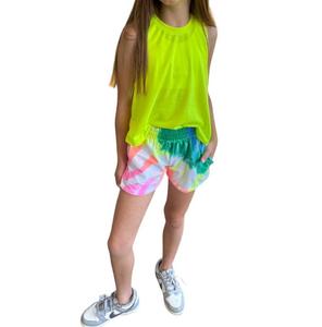 Майка для девочек Muscle в неоново-желтом цвете Erge