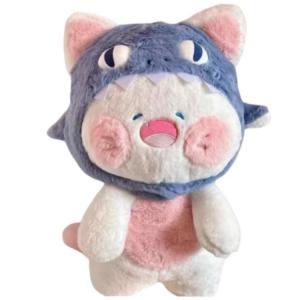 Кукла акула-кот, плюшевая игрушка кот в костюме акулы, высота 35см/50см Fat Fat Dragon