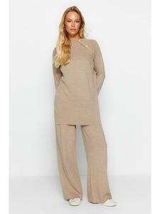 Свитер trendyol, светло-коричневый