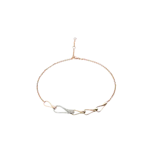 Колье-чокер Dada Arrigoni Elika из розового и белого золота с бриллиантами