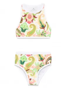 Бикини с принтом пейсли ETRO KIDS, белый