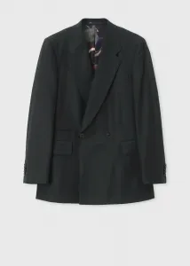 Двубортный жакет из шерстяной кашемировой фланели