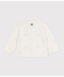 Вязаный кардиган с сердечками