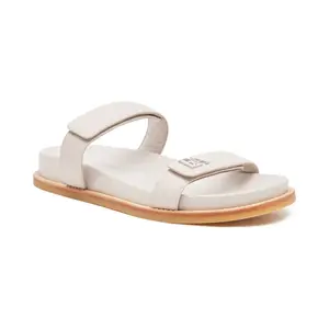 Кожаные тапочки Emporio Armani, серый