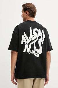 Хлопковая футболка ORLANDO Allsaints, черный