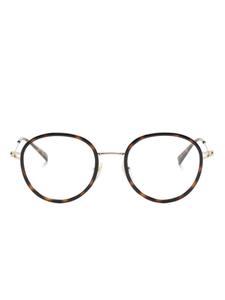 Очки в круглой оправе Gucci Eyewear, коричневый