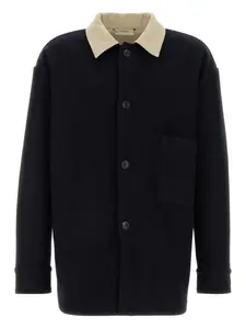 Рубашка с контрастным воротником 1989 STUDIO, синий