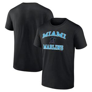 Футболка мужская с логотипом Miami Marlins Heart and Soul Unbranded