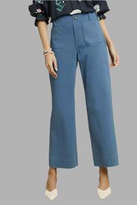 Женские джинсовые брюки-клеш в синем цвете Umgee