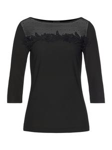 черная рубашка с круглым вырезом Laura Scott