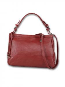 Кожаная сумка через плечо Florence, темно-красная, около 38 см Florence