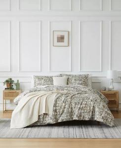 Комплект из 5 предметов: одеяло и накидка Rhythm, Full/Queen Southshore Fine Linens, бежевый