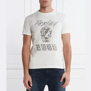 Футболка стандартного кроя Replay, белый