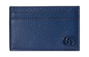 Кожаный кардхолдер для мужчин Royal Blue GUCCI