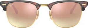 Солнцезащитные очки Ray-Ban RB3016 Clubmaster Square, Red Havana/Copper Flash Gradient