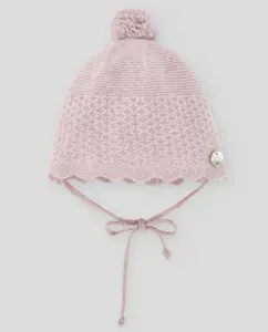 Детская шапка из шерсти и кашемира коллекции Essentia Paz Rodríguez, розовый
