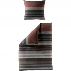 Постельное белье BIERBAUM «4044», Renforce, 100% хлопок, легкое в уходе, в полоску, цвет rost