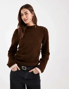 Двухслойный джемпер шоколадного и контрастного розового цвета ASOS DESIGN