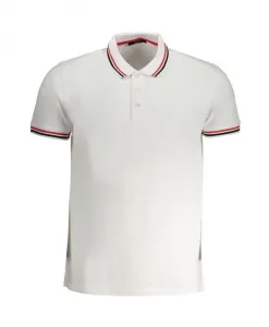 Белая хлопковая рубашка-поло с контрастными деталями. Cavalli Class, белый