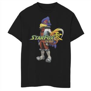 Футболка с логотипом Falco для мальчиков 8–20 лет Nintendo Star Fox Licensed Character