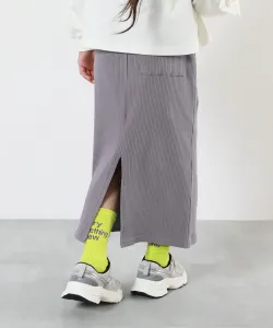 Ребристая юбка с разрезом, длинная юбка, брюки Devirock, цвет G Violet