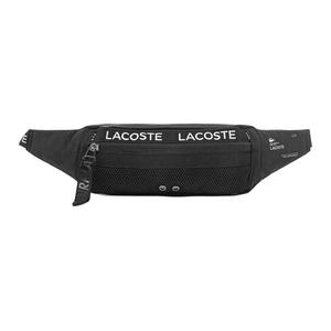 LACOSTE Полиамидная поясная сумка среднего размера унисекс черная, Black